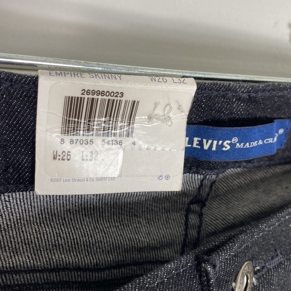 Levi’s Made & Crafted Empire Skinny Jeans Size 26x32 - Picture 7 of 9